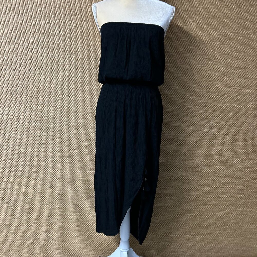 Becca by Rebecca Virtue Cover-Up Women’s Medium Black Crinkled Rayon